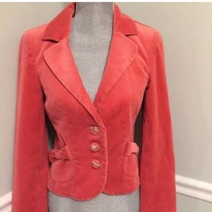 CLASSIQUES ENTIER Coral/pink velvet Jacket
